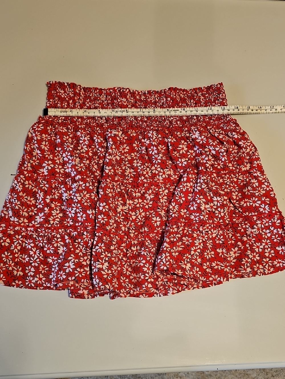 Pink Lily - Through The Garden Skort- Red Floral
